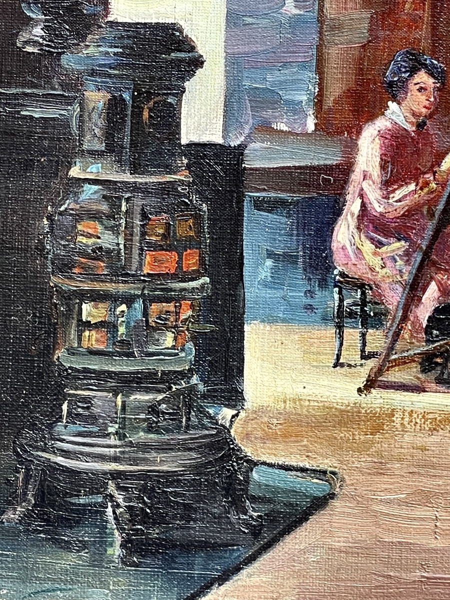 Scène d’intérieur - atelier de peintre -photo-2