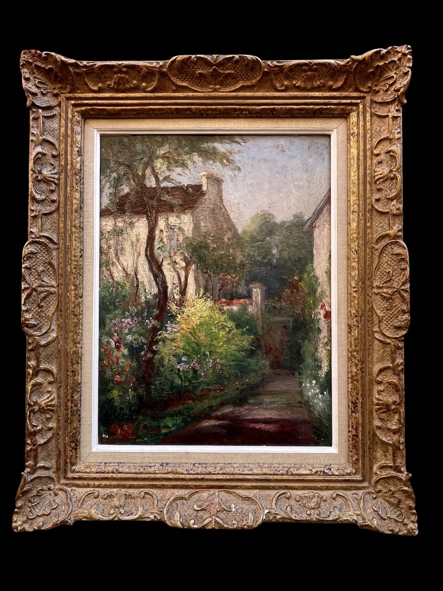 « Au fond du jardin » par Georges d’Espagnat