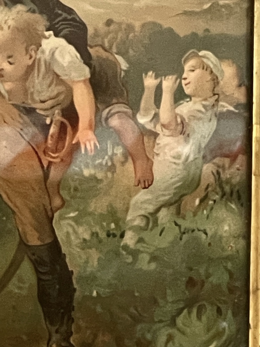 Paire de chromos anciens « les enfants terribles »-photo-3