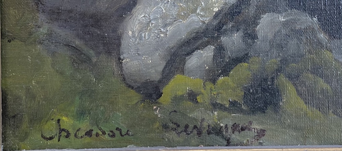 Tableau ancien de Théodore Lévigne -photo-2