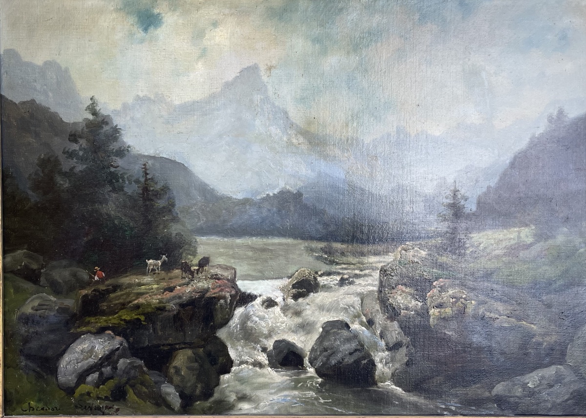 Tableau ancien de Théodore Lévigne -photo-4