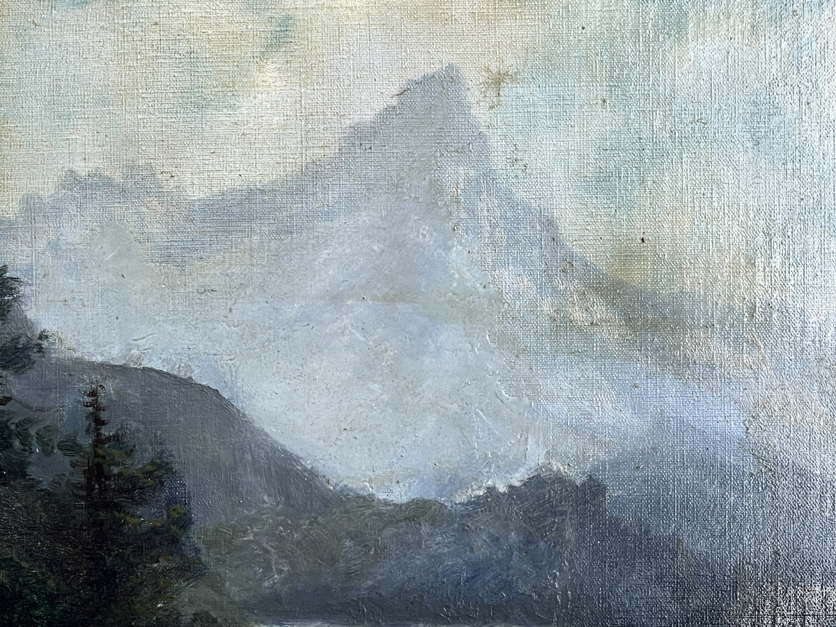 Tableau ancien de Théodore Lévigne -photo-2