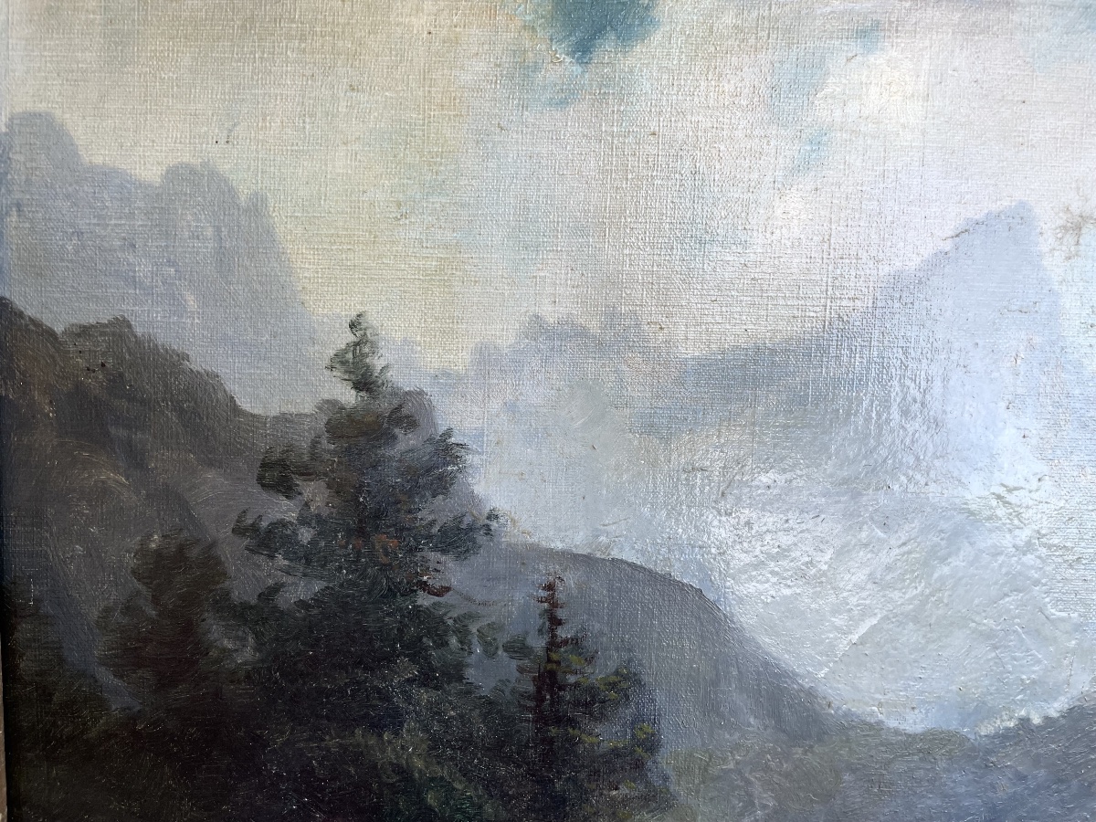 Tableau ancien de Théodore Lévigne -photo-6