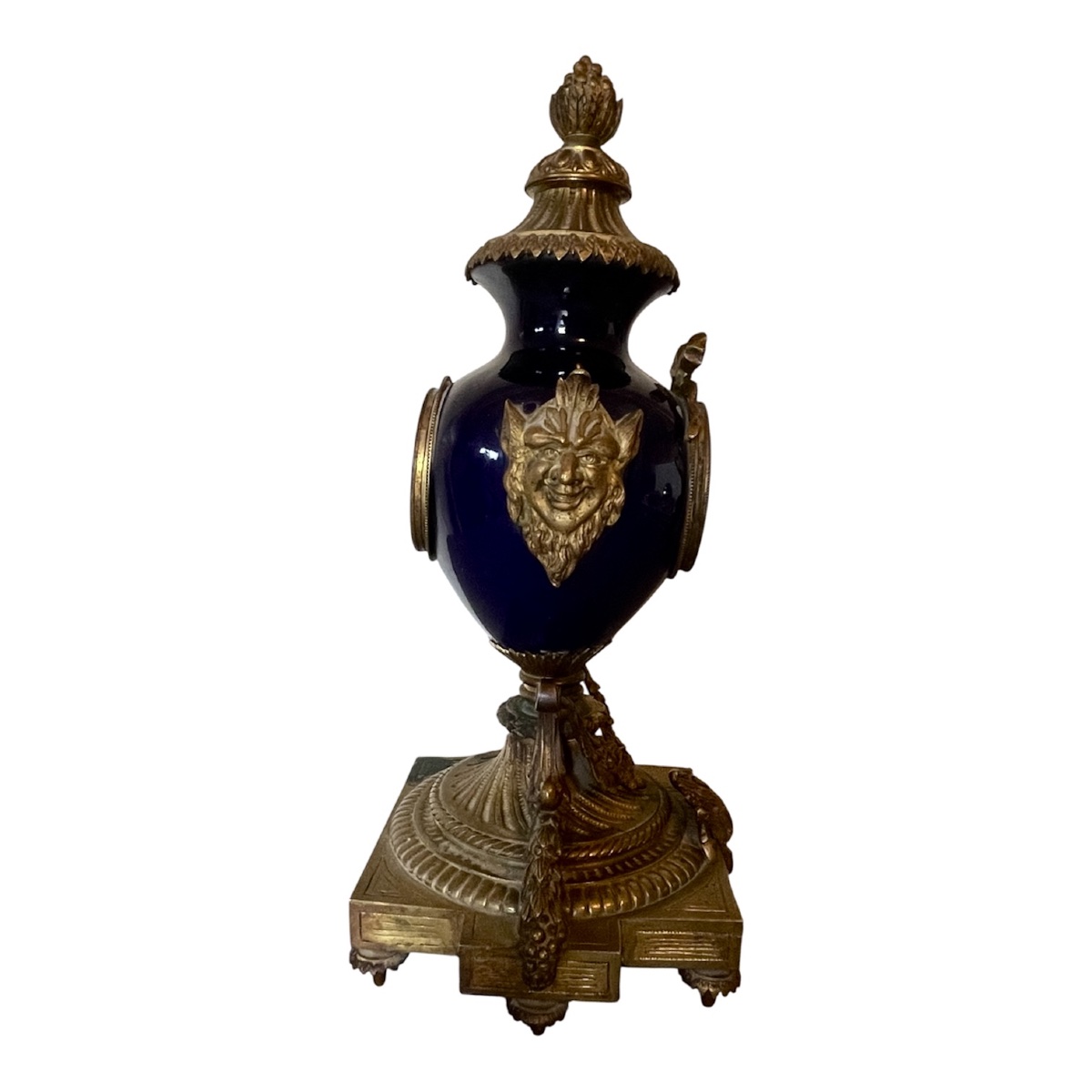 Pendule XIXeme bleu de Sevres-photo-2