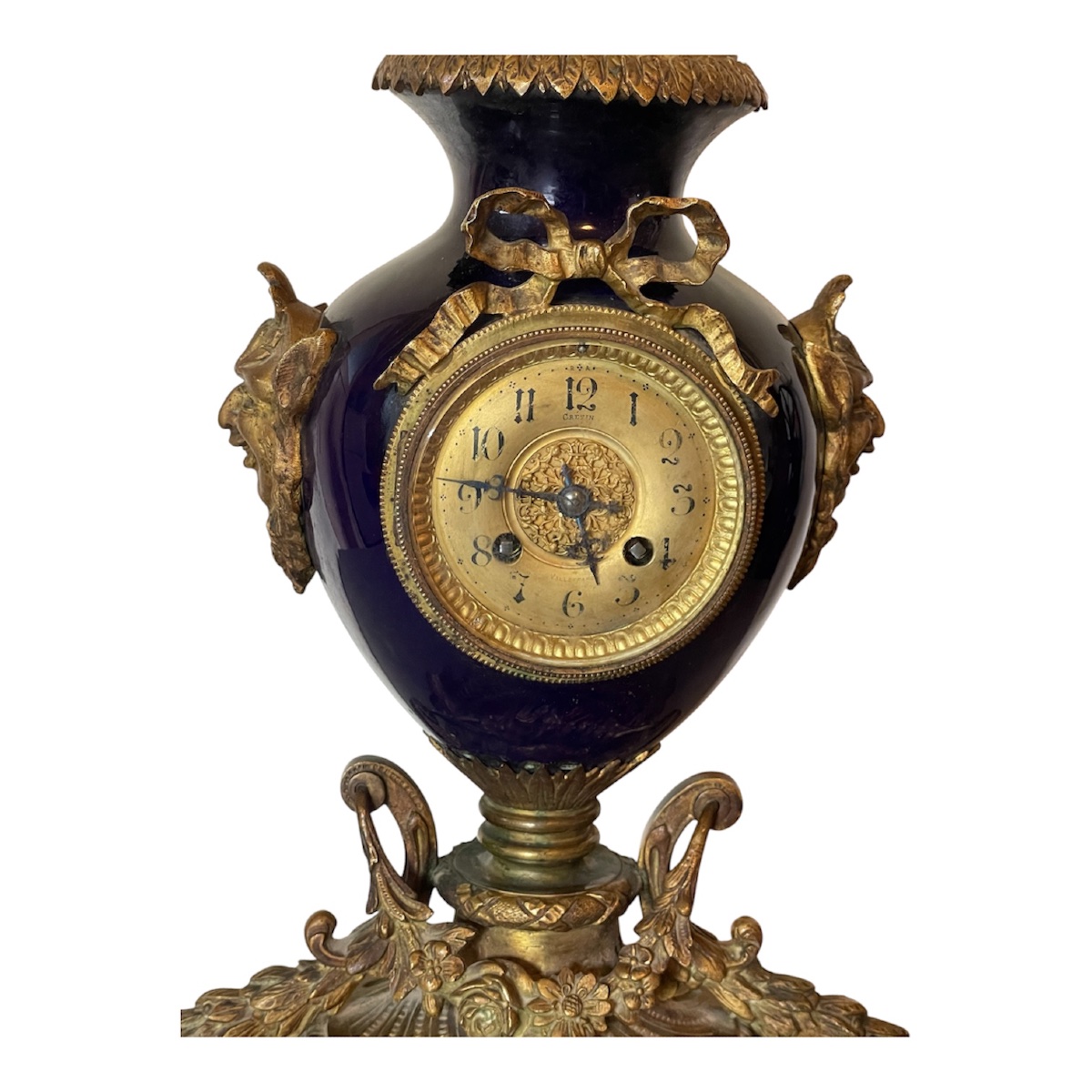 Pendule XIXeme bleu de Sevres-photo-1