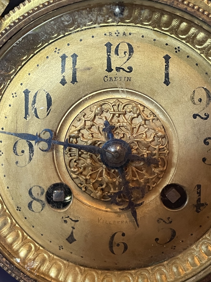 Pendule XIXeme bleu de Sevres-photo-6
