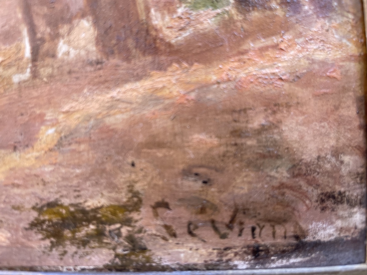 Tableau ancien par Théodore Lévigne -photo-2