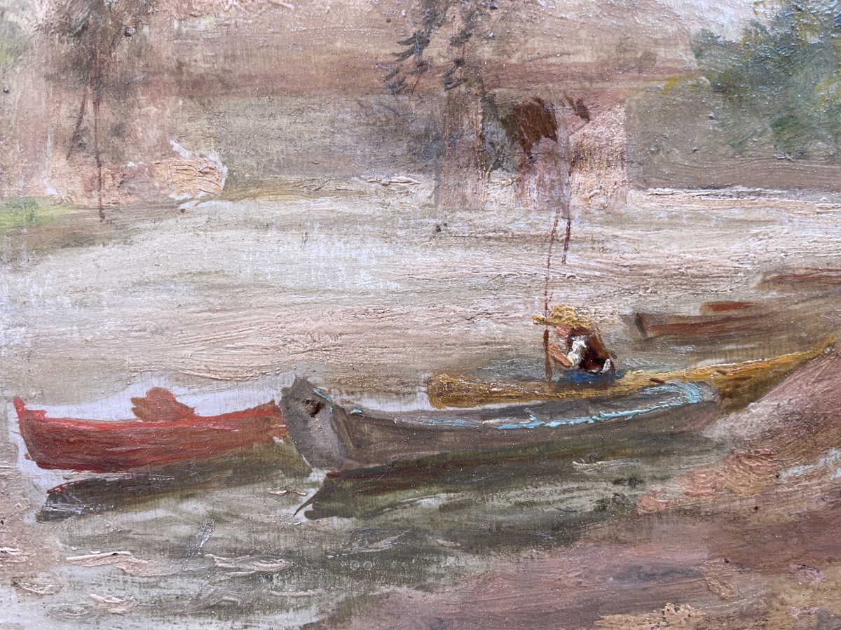 Tableau ancien par Théodore Lévigne -photo-3