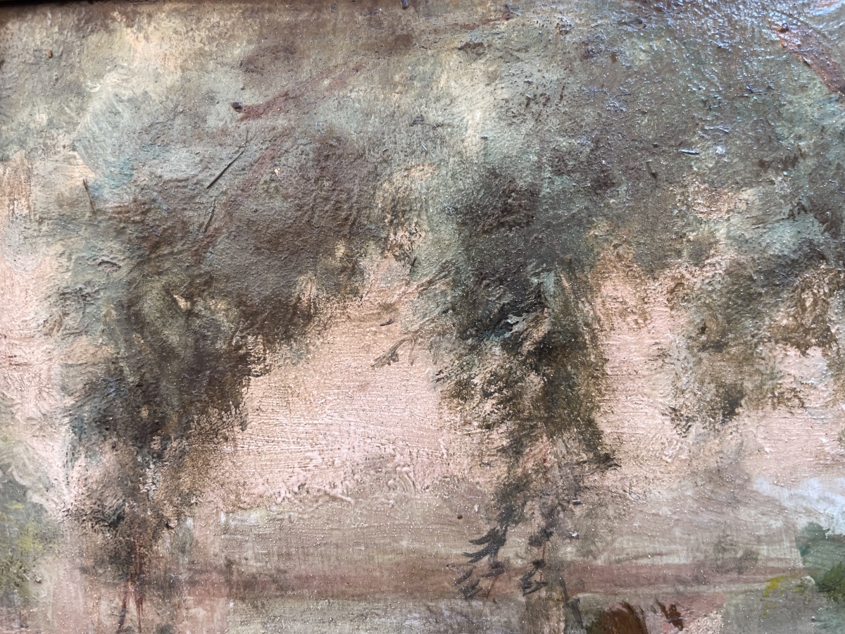 Tableau ancien par Théodore Lévigne -photo-3