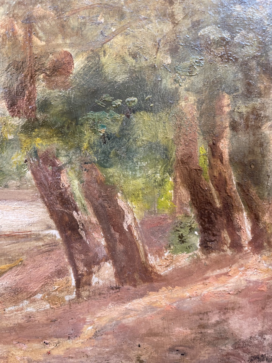 Tableau ancien par Théodore Lévigne -photo-4