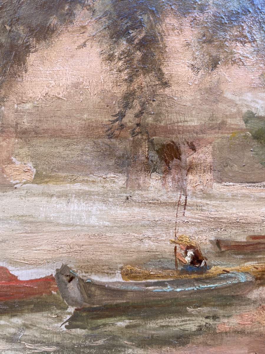 Tableau ancien par Théodore Lévigne -photo-5