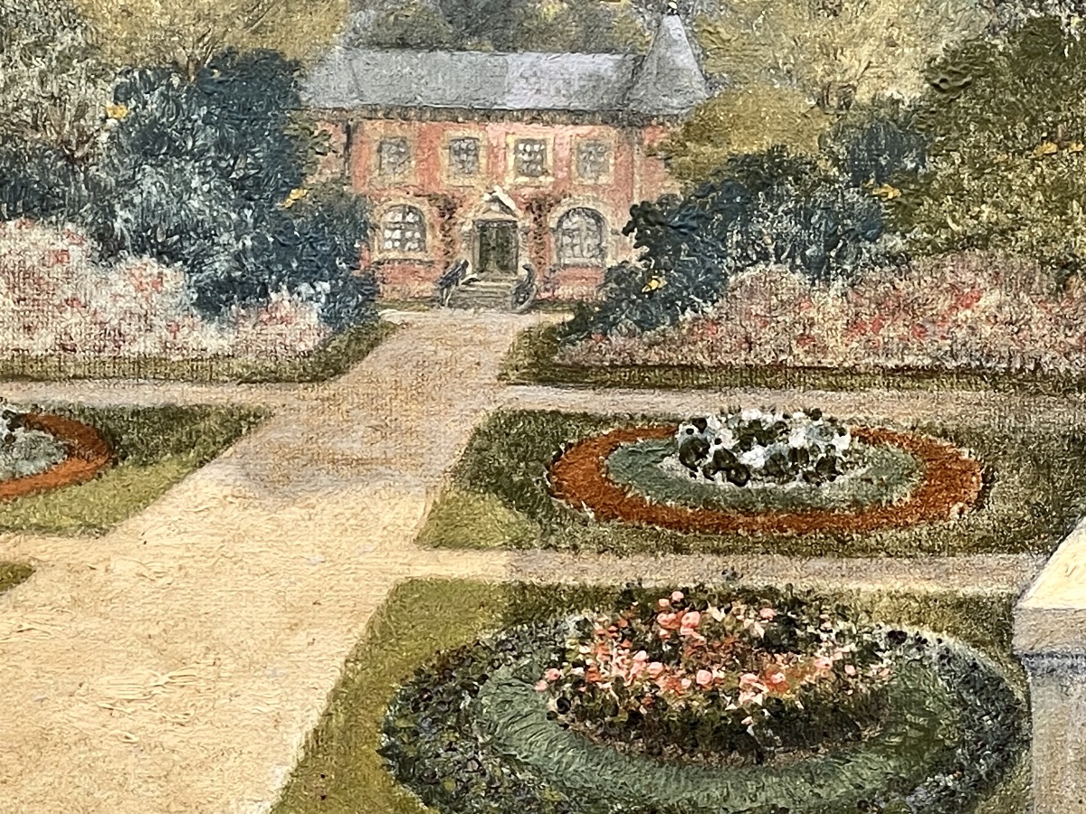 Antique Painting By René Schmid-photo-4