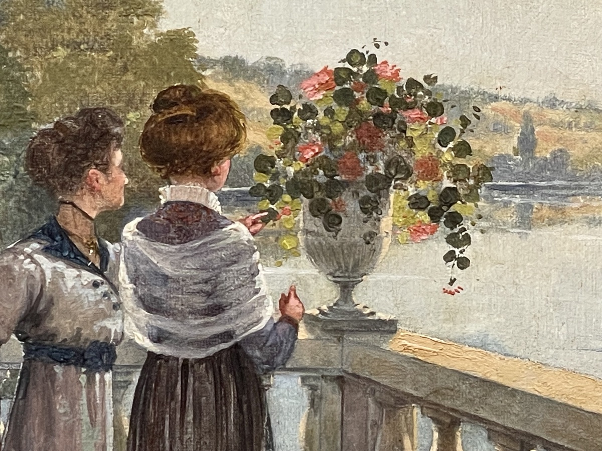 Antique Painting By René Schmid