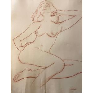 Original Drawing “nude” By Maurice Stoppani 