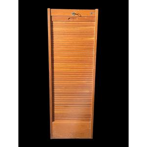 Oak Curtain Filing Cabinet 