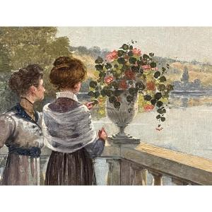 Antique Painting By René Schmid