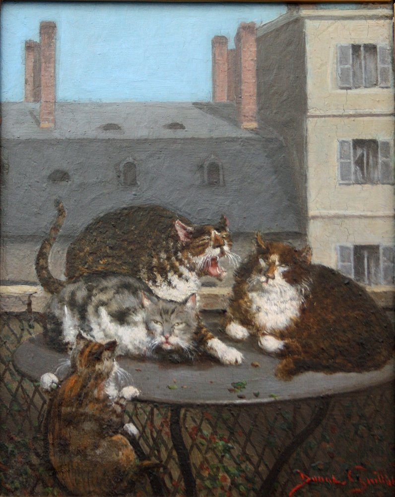 Donat Guillot (act. 1868 - 1880) Troubles dans la famille des chats-photo-2