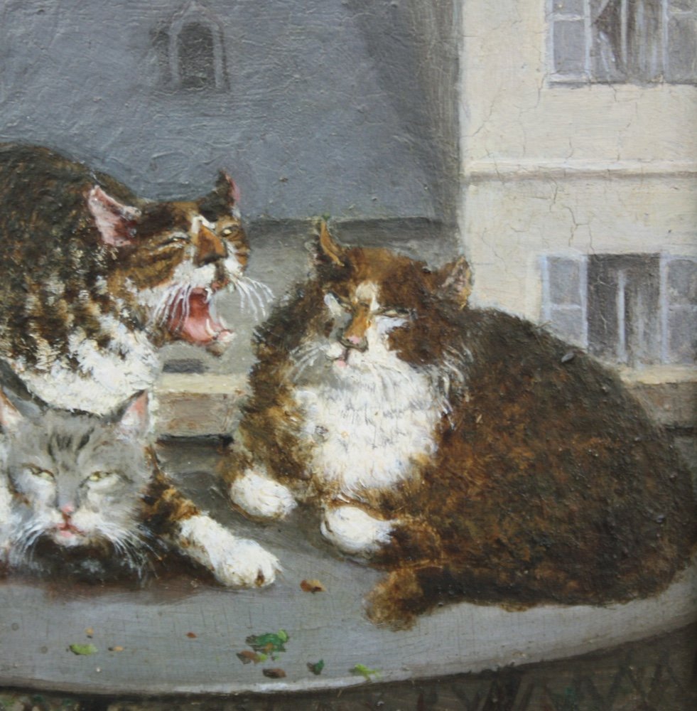 Donat Guillot (act. 1868 - 1880) Troubles dans la famille des chats-photo-1