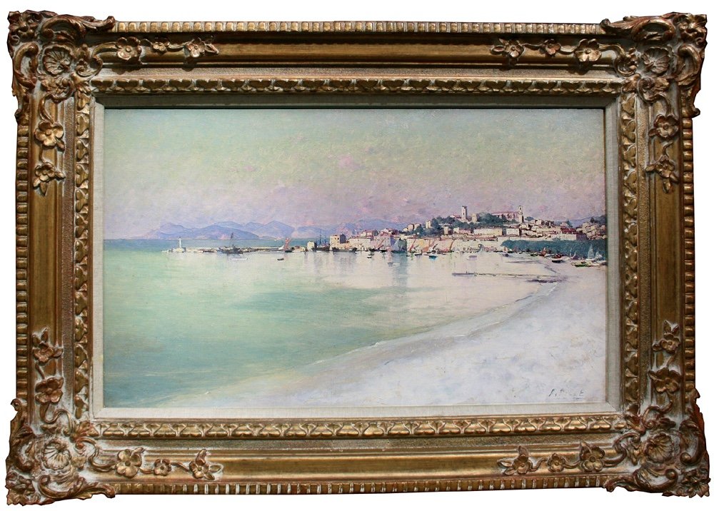 Felix Pille (French, 1848-1919)  Bay of Cannes