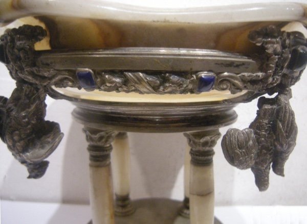 Bol en argent antique et onyx avec motifs de chasse, Roset & Fischmeister, bijoutiers viennois-photo-2