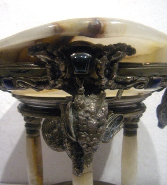 Bol en argent antique et onyx avec motifs de chasse, Roset & Fischmeister, bijoutiers viennois-photo-3