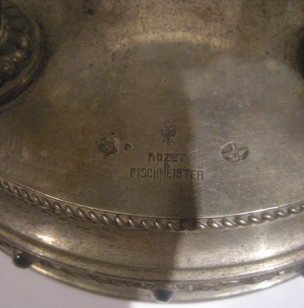 Bol en argent antique et onyx avec motifs de chasse, Roset & Fischmeister, bijoutiers viennois-photo-4