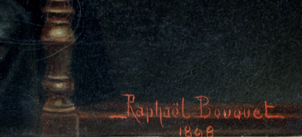 Pause musicale d'artiste par Raphaël BOUQUET (Français, 1824-1920)-photo-2