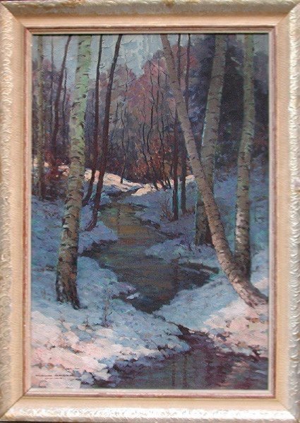 Forest Stream" By Miroslav (mirko) Sasek (czech, B.1916)