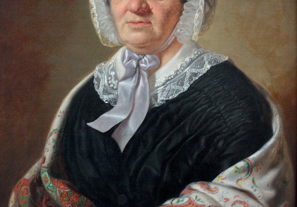 Portrait d'une femme noble, école autrichienne, première moitié du XIXe siècle-photo-1
