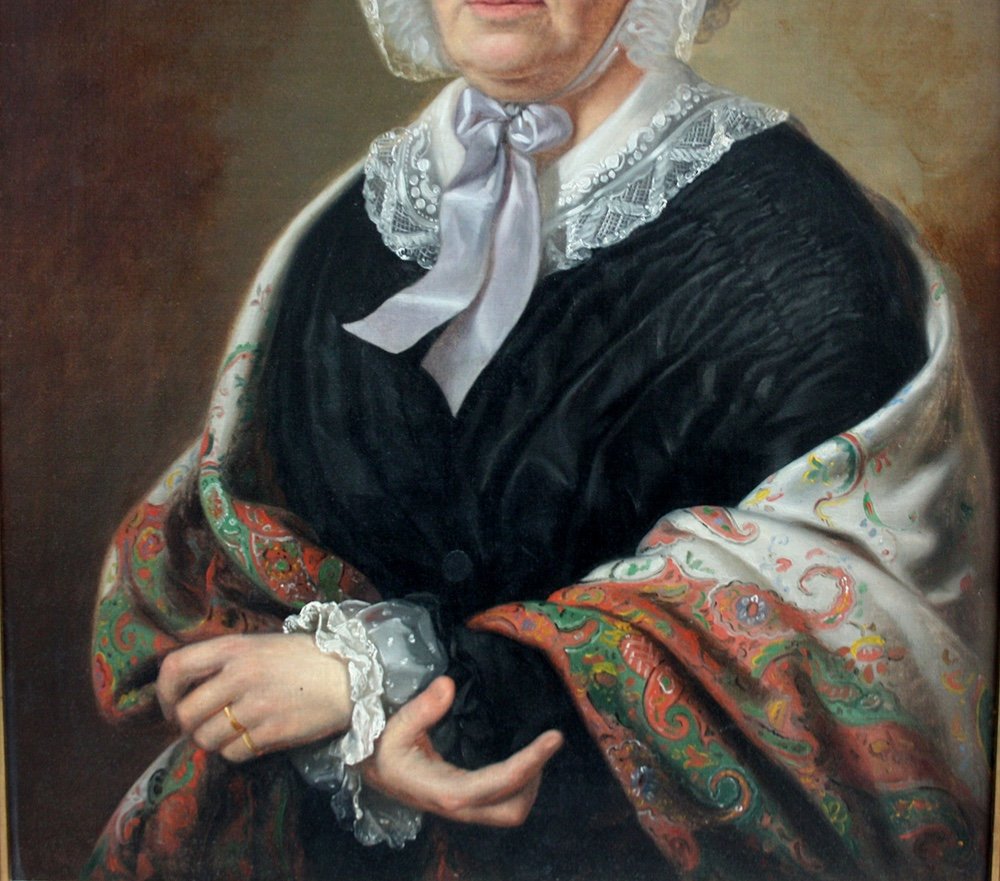 Portrait d'une femme noble, école autrichienne, première moitié du XIXe siècle-photo-2