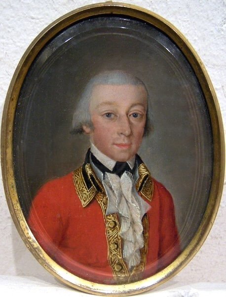 Anton Graff (allemand 1736 - 1813) Portrait du Comte Osterman, miniature sur ivory