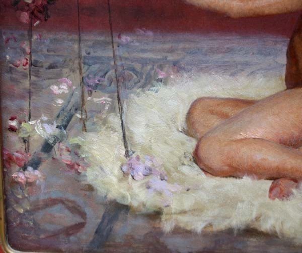 "a Child Playing The Flute" By Leo Bernhard Eichhorn (1872 Lvov/ Russian Empire - 1957 Buenos)-photo-2