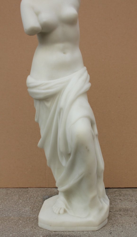 Italian, Early 20th Century, Marble Sculpture Of Venus Of Milos (aphrodite Of Milos)-photo-4