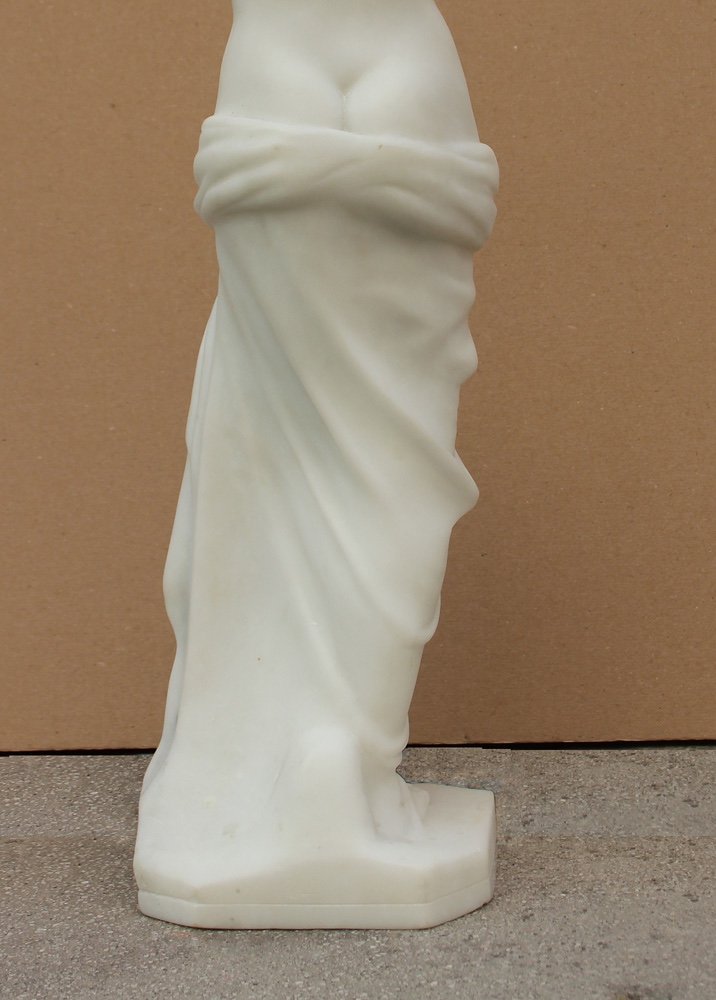 Italian, Early 20th Century, Marble Sculpture Of Venus Of Milos (aphrodite Of Milos)-photo-4
