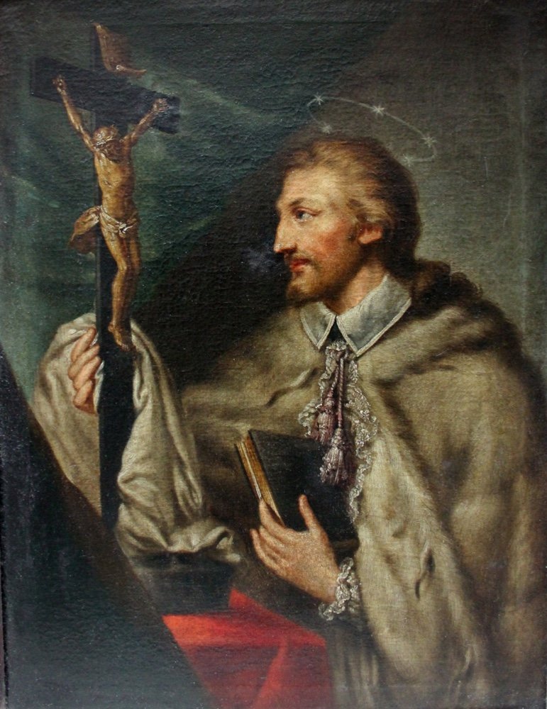 Saint John Nepomuk By  Czech Painter Of 18th Century -photo-2