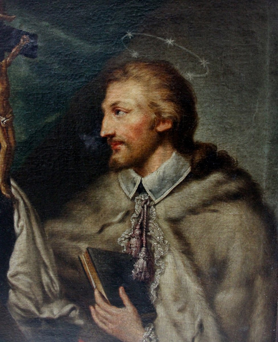 Saint John Nepomuk By  Czech Painter Of 18th Century -photo-3