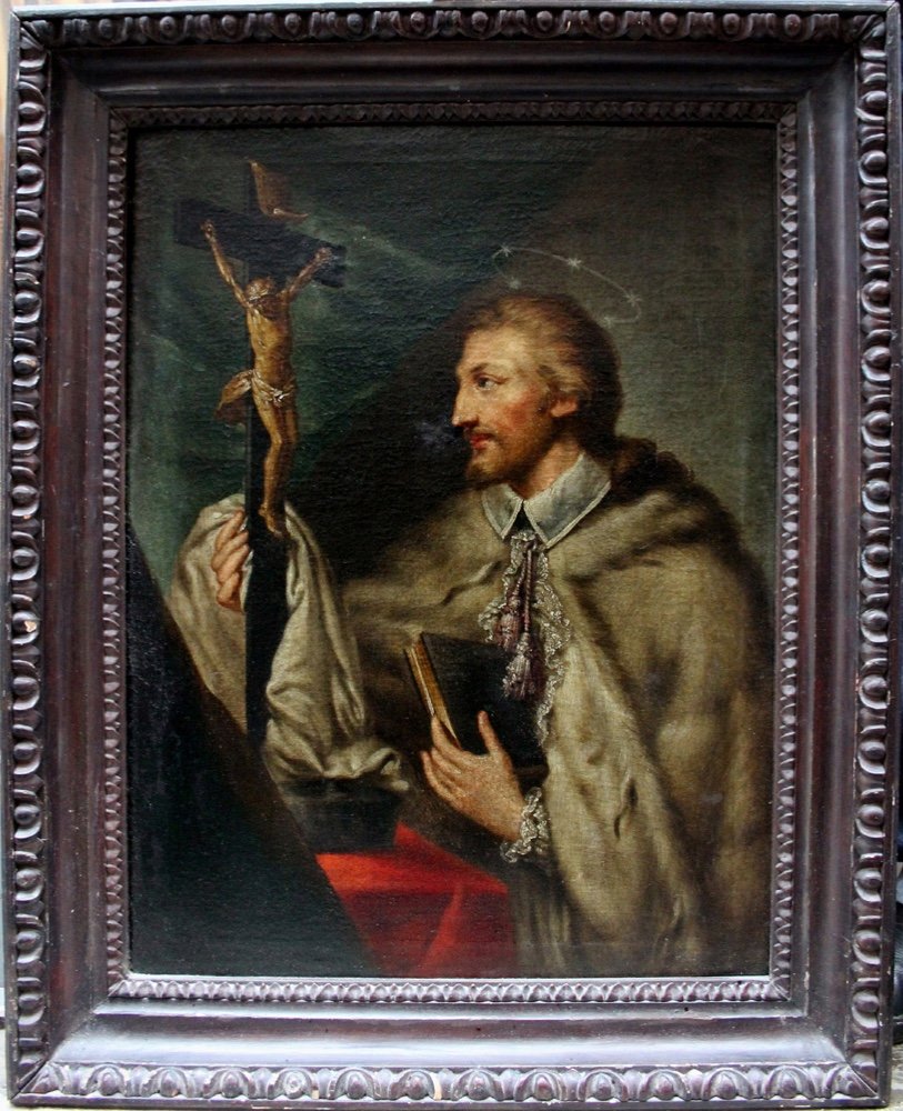 Saint John Nepomuk By  Czech Painter Of 18th Century 