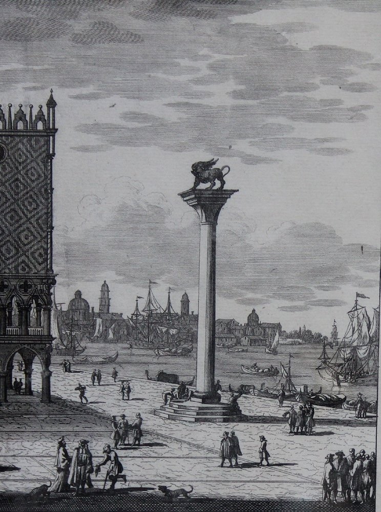 Pieter Van Der Aa (1659-1733) Doge‘s Palace With St.marco Place In Venice-photo-4