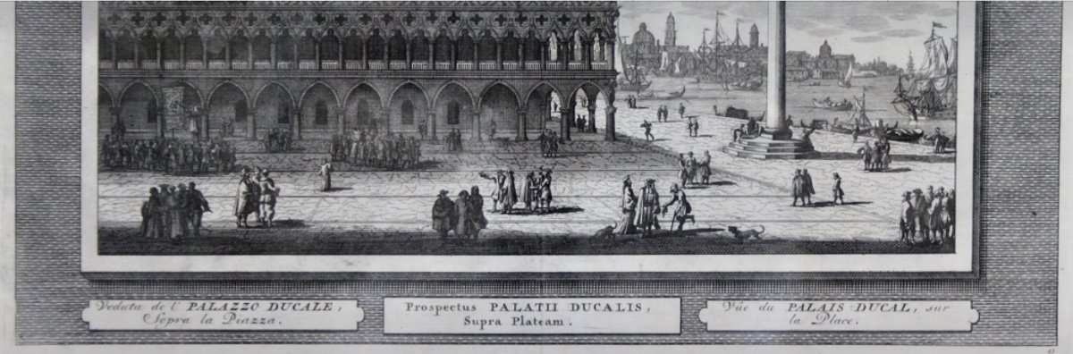 Pieter Van Der Aa (1659-1733) Doge‘s Palace With St.marco Place In Venice-photo-1