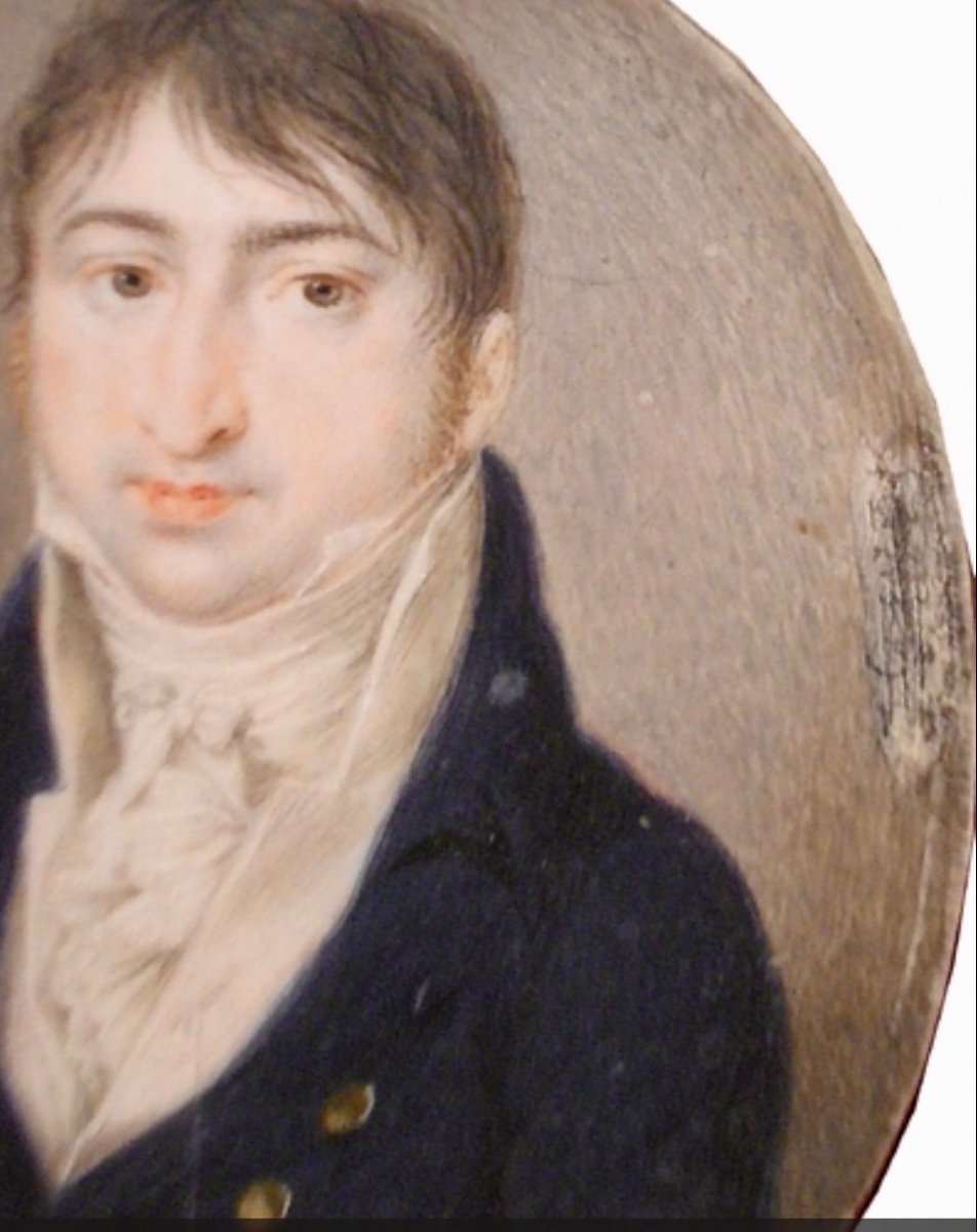 Josef Grassi (1755-1838) Miniature Portrait Of F.j. Beschorz, The Court Actor Berlin-photo-1
