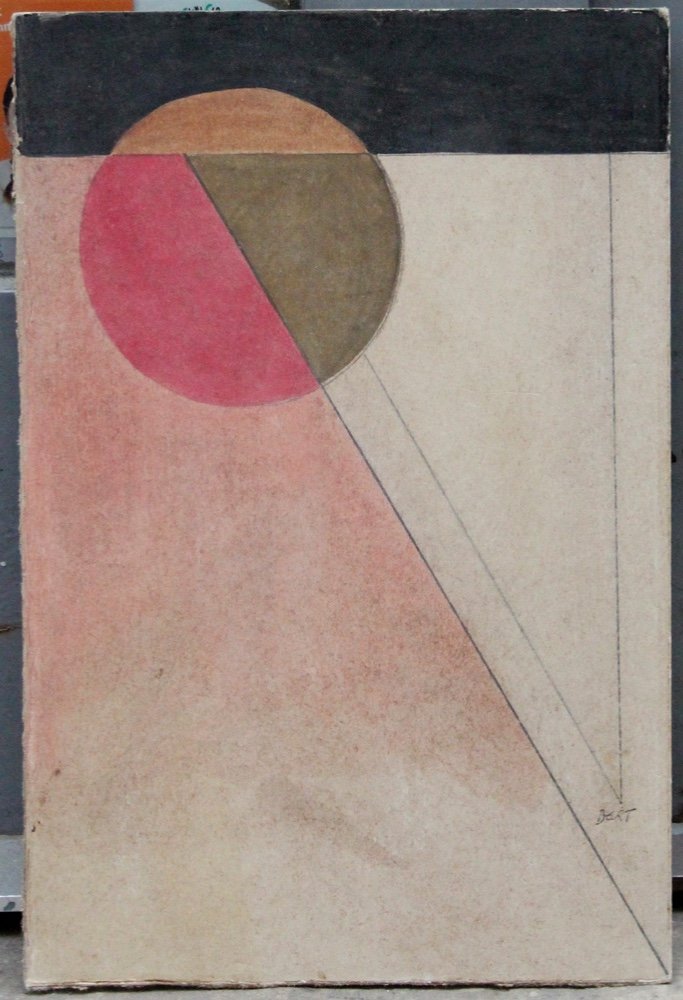 Composition abstraite par Charles Bert (né en 1873 à Milwaukee - décédé à Lyme/USA)