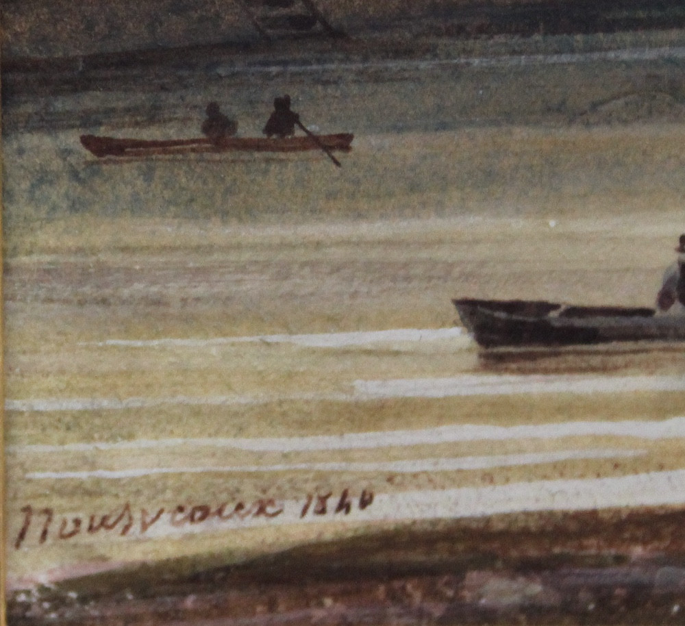 E. A. Nousveaux (1811 Paris - 1867) Paris, vue de l’île de la Cité depuis le quai de l’Institut-photo-7