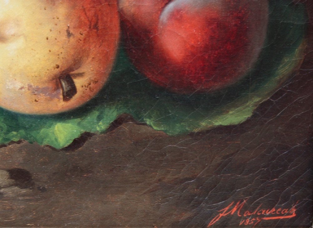 Francesco Malacrea (trieste 1812-1886) Still Life With Fruits-photo-3