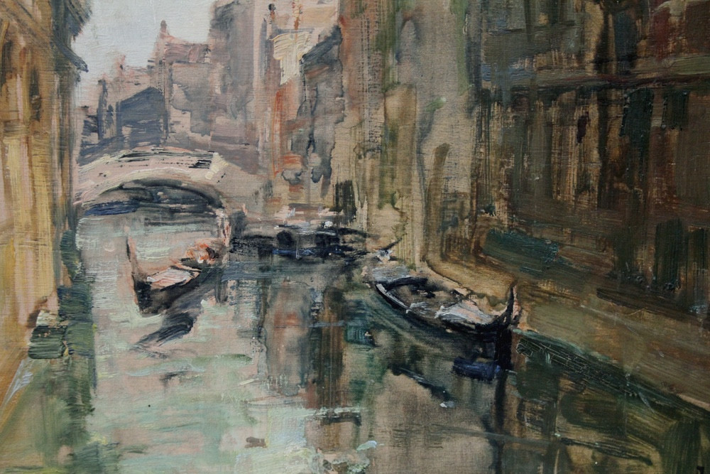 Venise : Pont des Soupirs par Angelo Brombo (Italien, 1893 - 1962)-photo-2