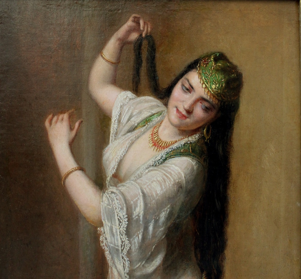 Danseuse ottomane par Sandor Alexander Svoboda (1826 Bagdad - 1896 Smyrne), attr.to-photo-3