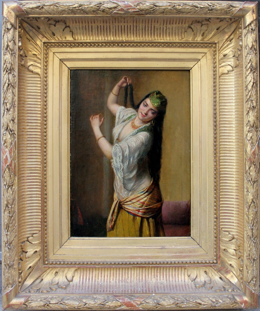 Danseuse ottomane par Sandor Alexander Svoboda (1826 Bagdad - 1896 Smyrne), attr.to