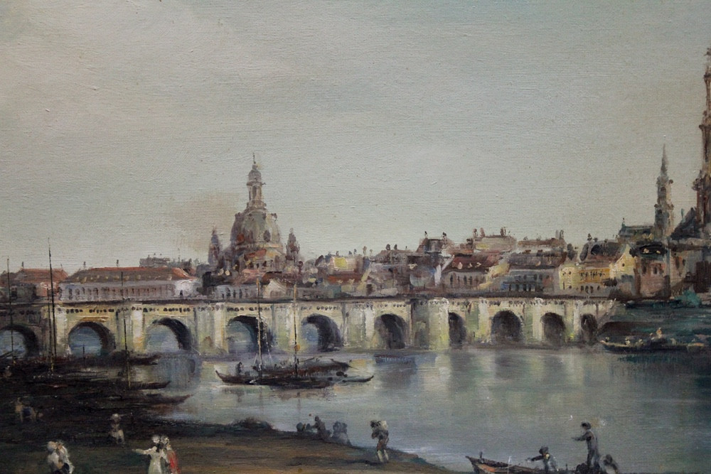 Bernardo Bellotto/Canaletto (1721-1780), d'après Vue de Dresde depuis la rive droite de l'Elbe-photo-5