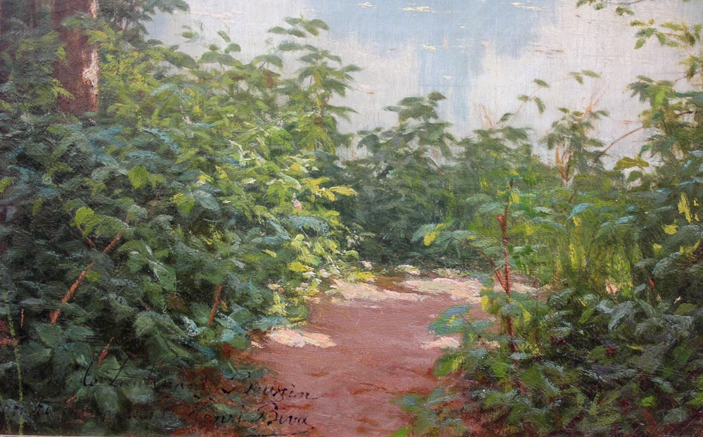 Matinée fraîche au bord du lac par Henri Biva (1848 - Paris - 1929)-photo-5