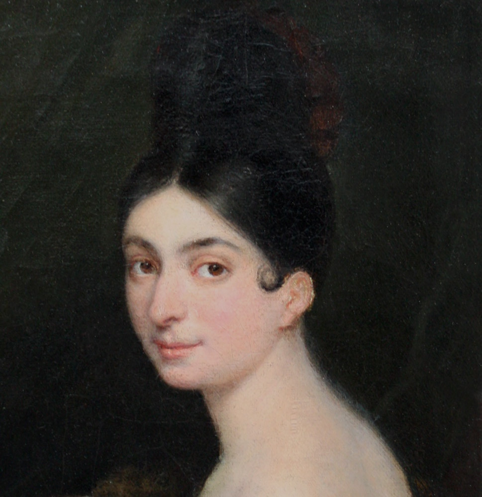Armand-julien Pallière (franco-brésilien, 1784-1862) Portrait De Françoise, Princesse Du Brésil-photo-3
