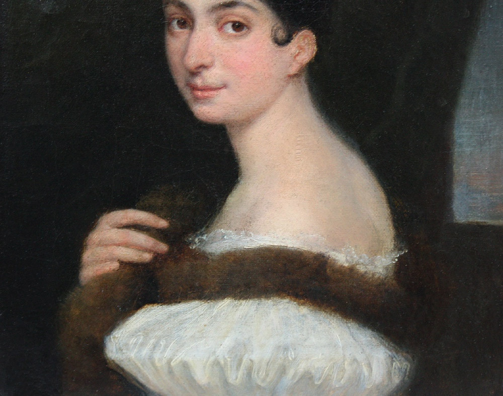 Armand-julien Pallière (franco-brésilien, 1784-1862) Portrait De Françoise, Princesse Du Brésil-photo-4